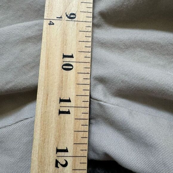 Banana Republic Dawson Chino Pants Flat Front Tan Color 100% Cotton Size 34x33 - Picture 10 of 16